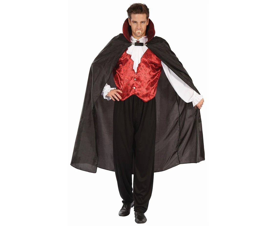 Role play-set for adult Gothic Vampire (cape, shirt, pants), size 56